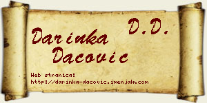 Darinka Dacović vizit kartica